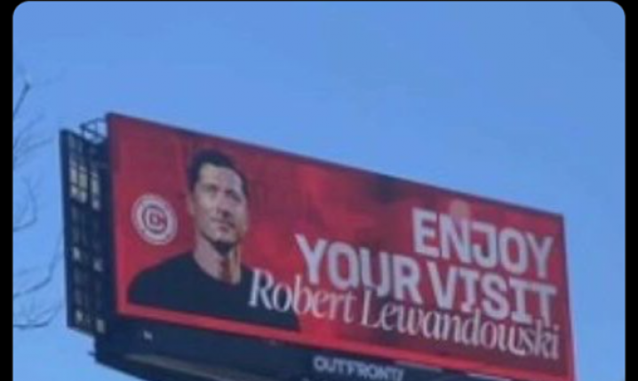 HIT! Chicago Fire pokazało taki BANER w mieście z wizerunkiem Roberta Lewandowskiego!